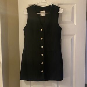 Abercrombie & Fitch Black Sleeveless Mini Dress